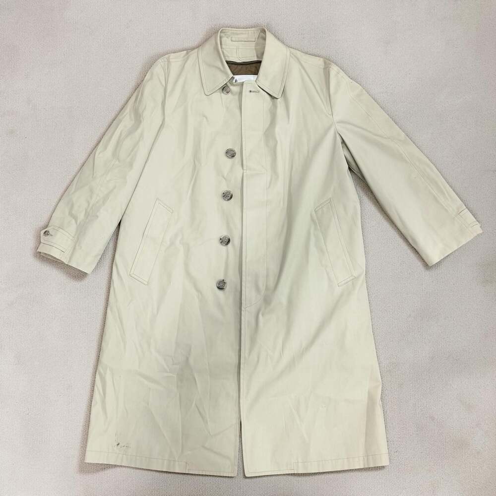 Vintage London Fog Tan Trench Coat with Thinsulate 3M Insulation, Sz 38 Short